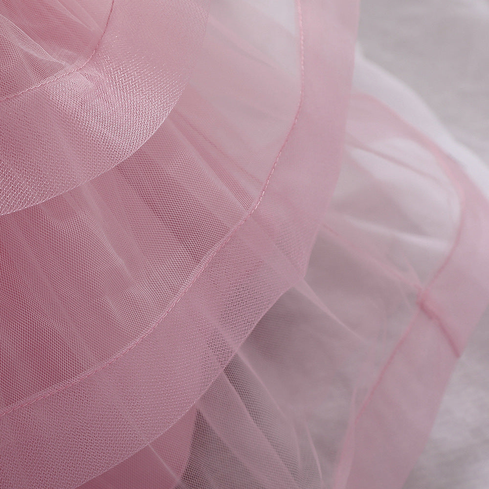 Baby Girl Sequins Patched Design Sleeveless Tutu Style Baptism